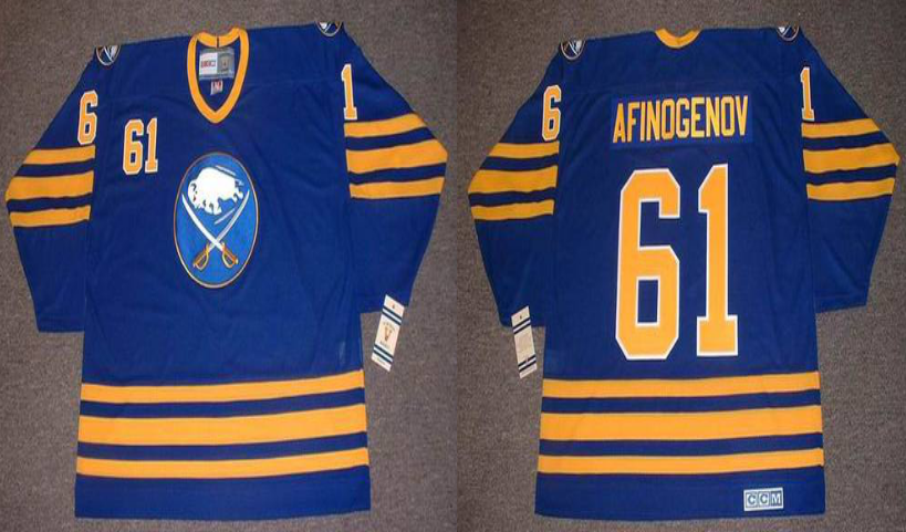 2019 Men Buffalo Sabres 61 Afinogenov blue CCM NHL jerseys